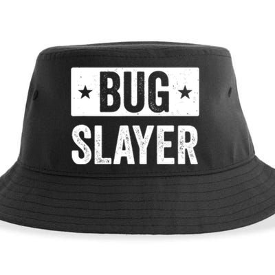 Pest Control Bug Exterminator Bug Slayer Funny Sustainable Bucket Hat