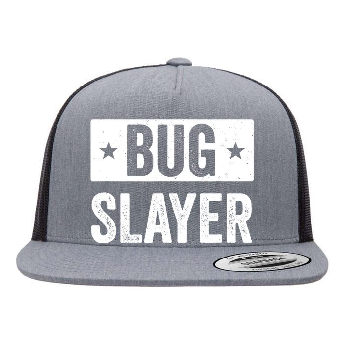 Pest Control Bug Exterminator Bug Slayer Funny Flat Bill Trucker Hat