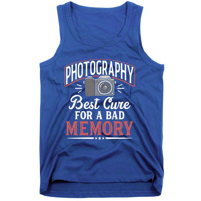 Photography Cure Bad Memory Camera Photographer Gift Tank Top