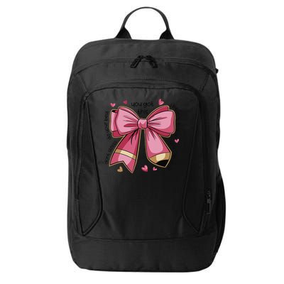 Pencil Coquette Bow Test Day Teacher Motivational Testing City Backpack