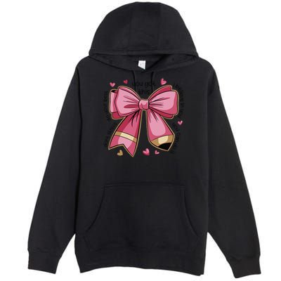 Pencil Coquette Bow Test Day Teacher Motivational Testing Premium Pullover Hoodie