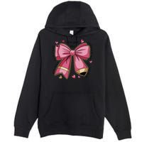 Pencil Coquette Bow Test Day Teacher Motivational Testing Premium Pullover Hoodie