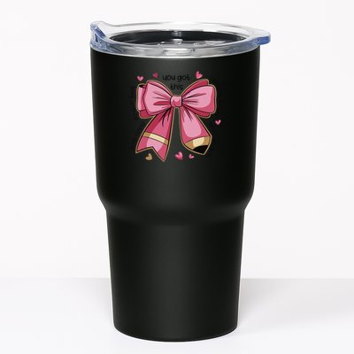 Pencil Coquette Bow Test Day Teacher Motivational Testing Tumbler