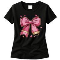 Pencil Coquette Bow Test Day Teacher Motivational Testing Womens T-Shirt