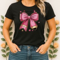 Pencil Coquette Bow Test Day Teacher Motivational Testing Womens T-Shirt