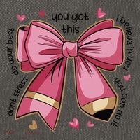 Pencil Coquette Bow Test Day Teacher Motivational Testing Cotton Canvas Backpack