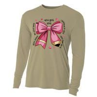 Pencil Coquette Bow Test Day Teacher Motivational Testing Cooling Performance Long Sleeve Crew