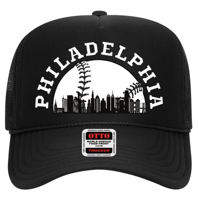 Philly Cityscape Baseball Philadelphia Skyline Vintage Hat