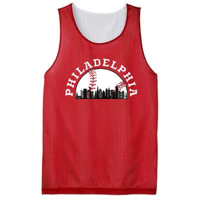 Philly Cityscape Baseball Philadelphia Skyline Vintage Mesh Reversible Basketball Jersey Tank