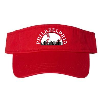 Philly Cityscape Baseball Philadelphia Skyline Vintage Visor