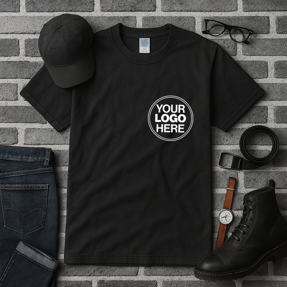 Personalized Company Business Logo Pocket Outfit Sports Team Tall T-Shirt