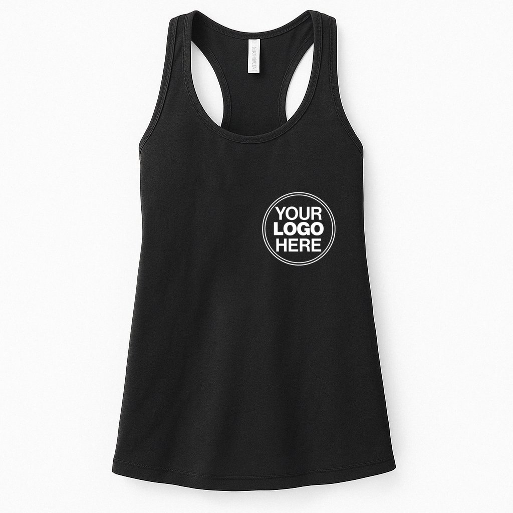 Personalized Company Business Logo Pocket Outfit Sports Team Womens Tank Top
