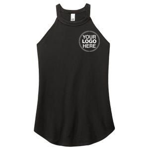 Personalized Company Business Logo Pocket Outfit Sports Team Women's Perfect Tri Rocker Tank