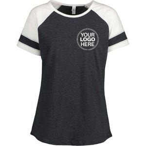 Personalized Company Business Logo Pocket Outfit Sports Team Enza Ladies Jersey Colorblock Tee