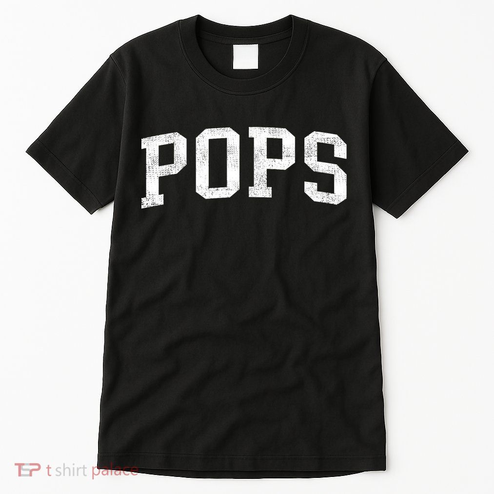 Pops Classic Bold Font Pops Birthday Gift Tall T-Shirt