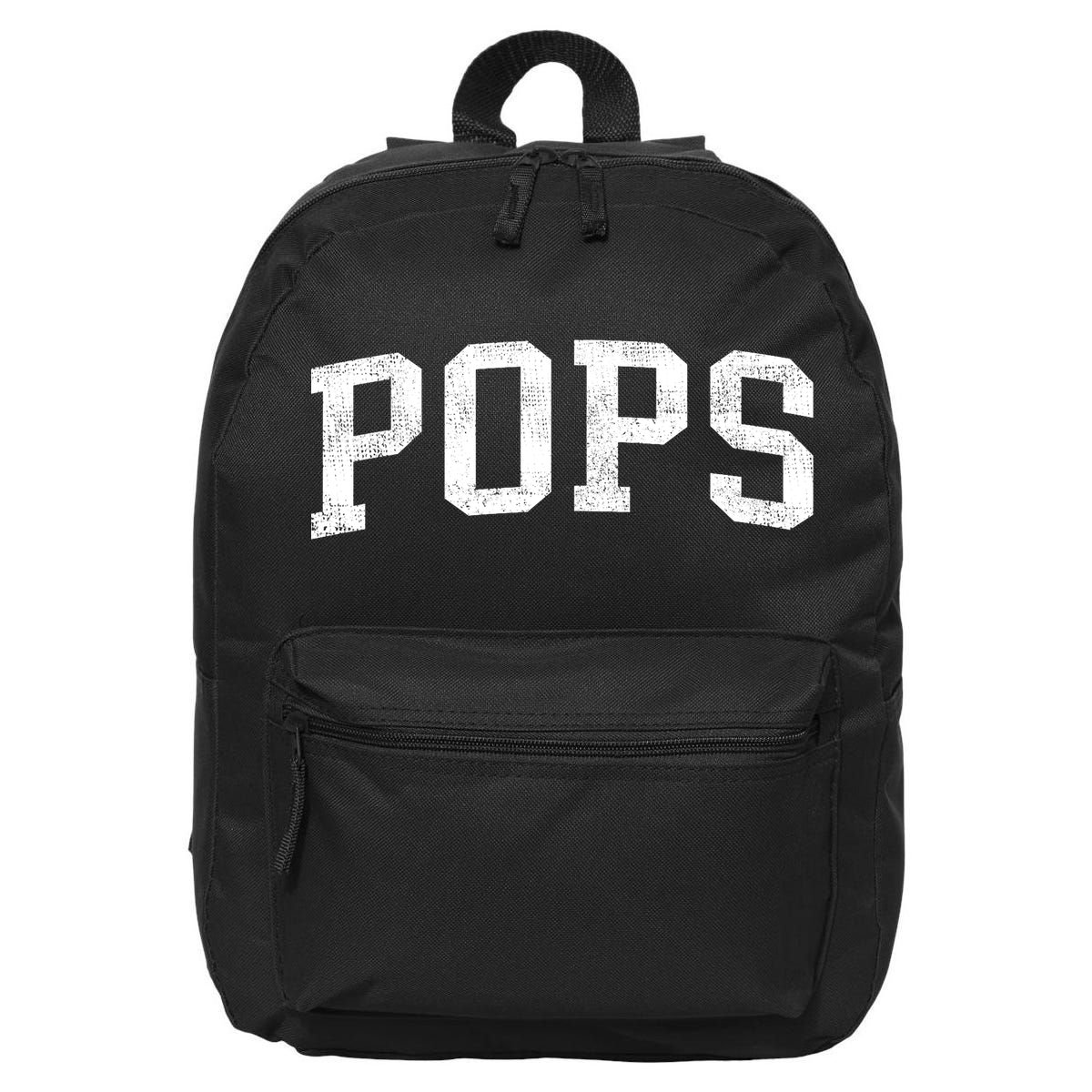 Pops Classic Bold Font Pops Birthday Gift 16 in Basic Backpack