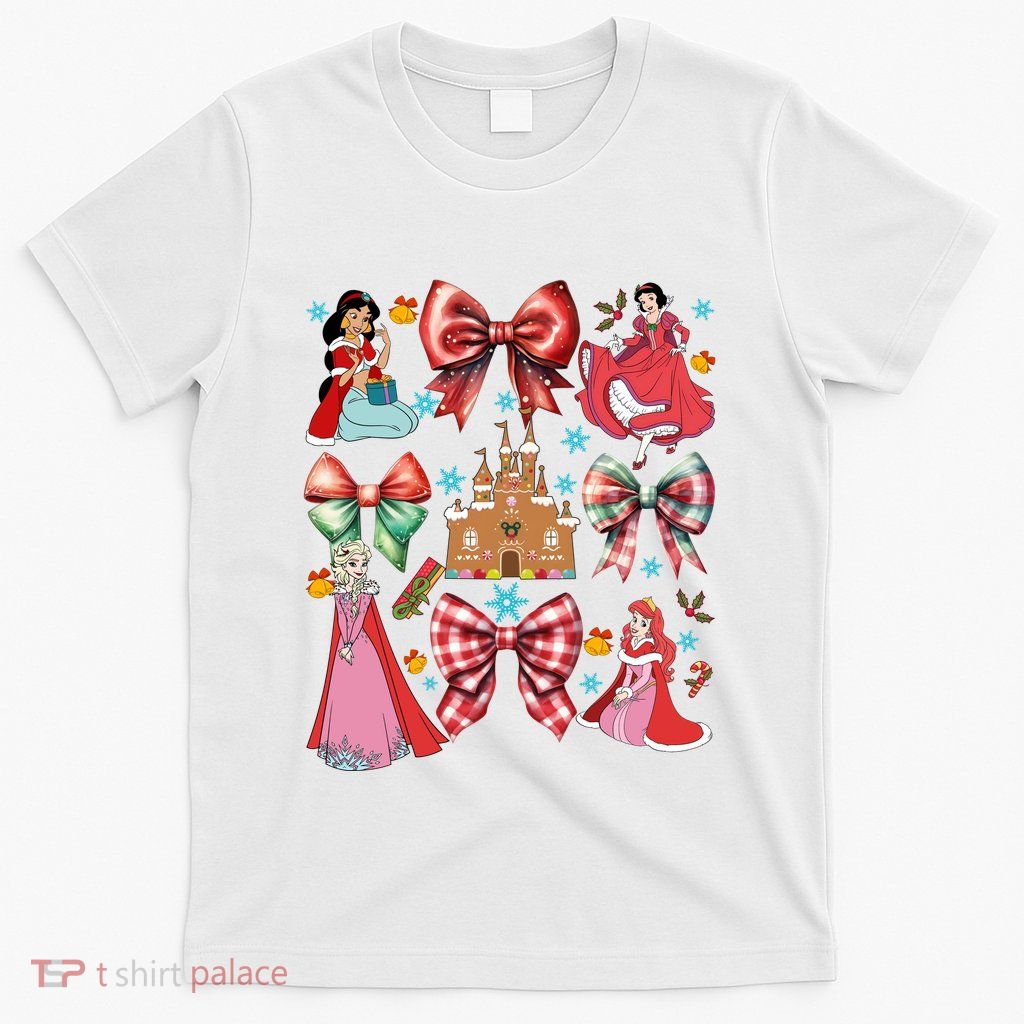 Princess Coquette Bows Christmas Lights Cartoon Movie Princess Merry T-Shirt