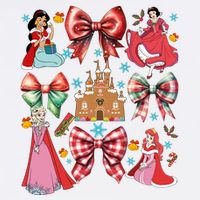 Princess Coquette Bows Christmas Lights Cartoon Movie Princess Merry Beanie