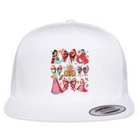 Princess Coquette Bows Christmas Lights Cartoon Movie Princess Merry Flatbill Hat