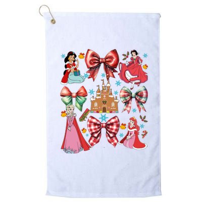 Princess Coquette Bows Christmas Lights Cartoon Movie Princess Merry Platinum Collection Golf Towel