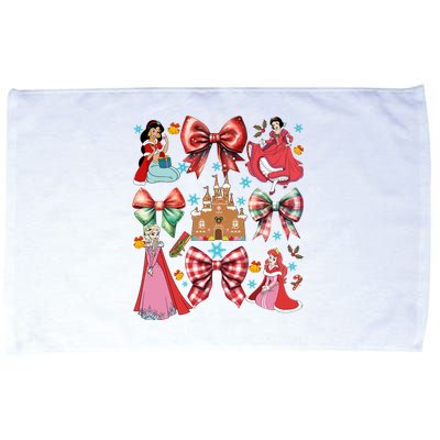 Princess Coquette Bows Christmas Lights Cartoon Movie Princess Merry Microfiber Hand Towel