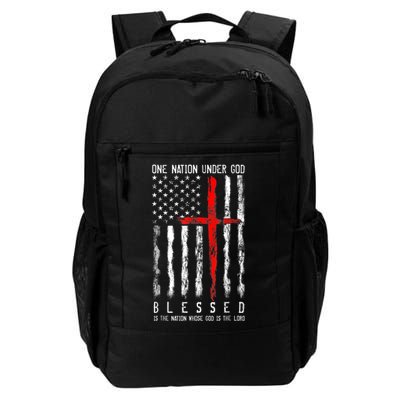 Patriotic Christian Blessed One Nation Under God 4th Of July Backpack