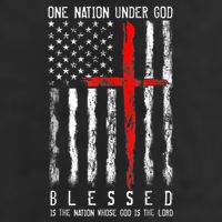 Patriotic Christian Blessed One Nation Under God 4th Of July Adult Drive Performance Visor