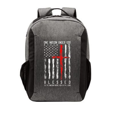 Patriotic Christian Blessed One Nation Under God 4th Of July Vector Backpack