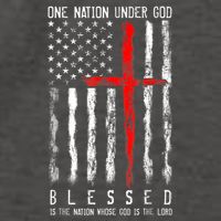 Patriotic Christian Blessed One Nation Under God 4th Of July Vector Backpack