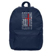 Patriotic Christian Blessed One Nation Under God 4th Of July 16 in Basic Backpack