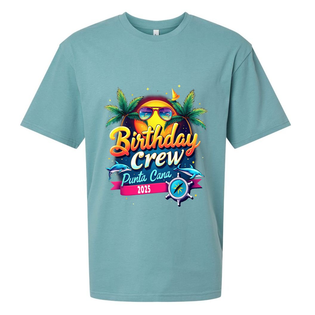 Punta Cana Birthday Trip Matching Group 2025 Vacation 2025 Sueded Cloud Jersey T-Shirt