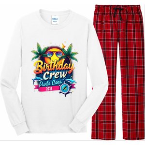 Punta Cana Birthday Trip Matching Group 2025 Vacation 2025 Long Sleeve Pajama Set