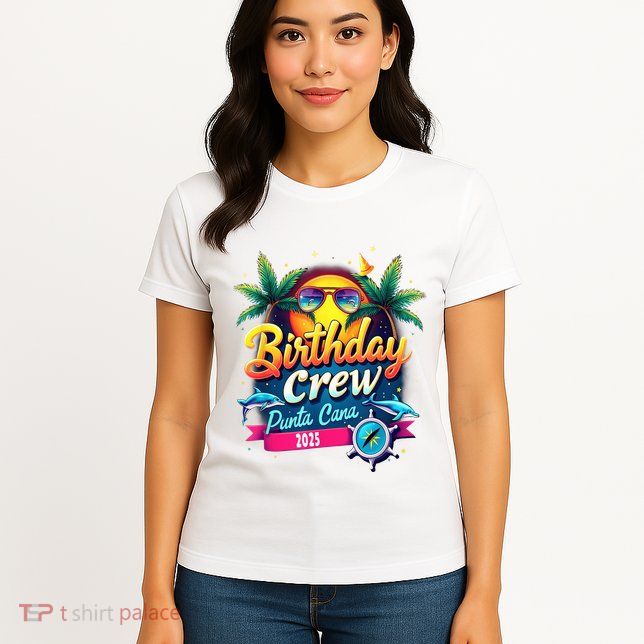 Punta Cana Birthday Trip Matching Group 2025 Vacation 2025 Womens T-Shirt