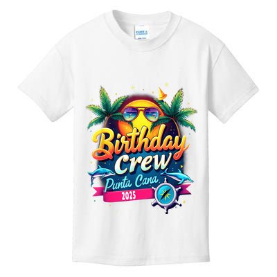 Punta Cana Birthday Trip Matching Group 2025 Vacation 2025 Kids T-Shirt