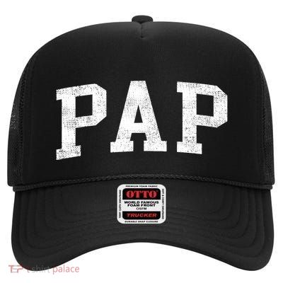 Pap Classic Bold Font Pap Birthday Gift High Crown Mesh Back Trucker Hat