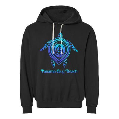 Panama City Beach Florida Souvenirs Tropical Blue Sea Turtle Garment-Dyed Fleece Hoodie