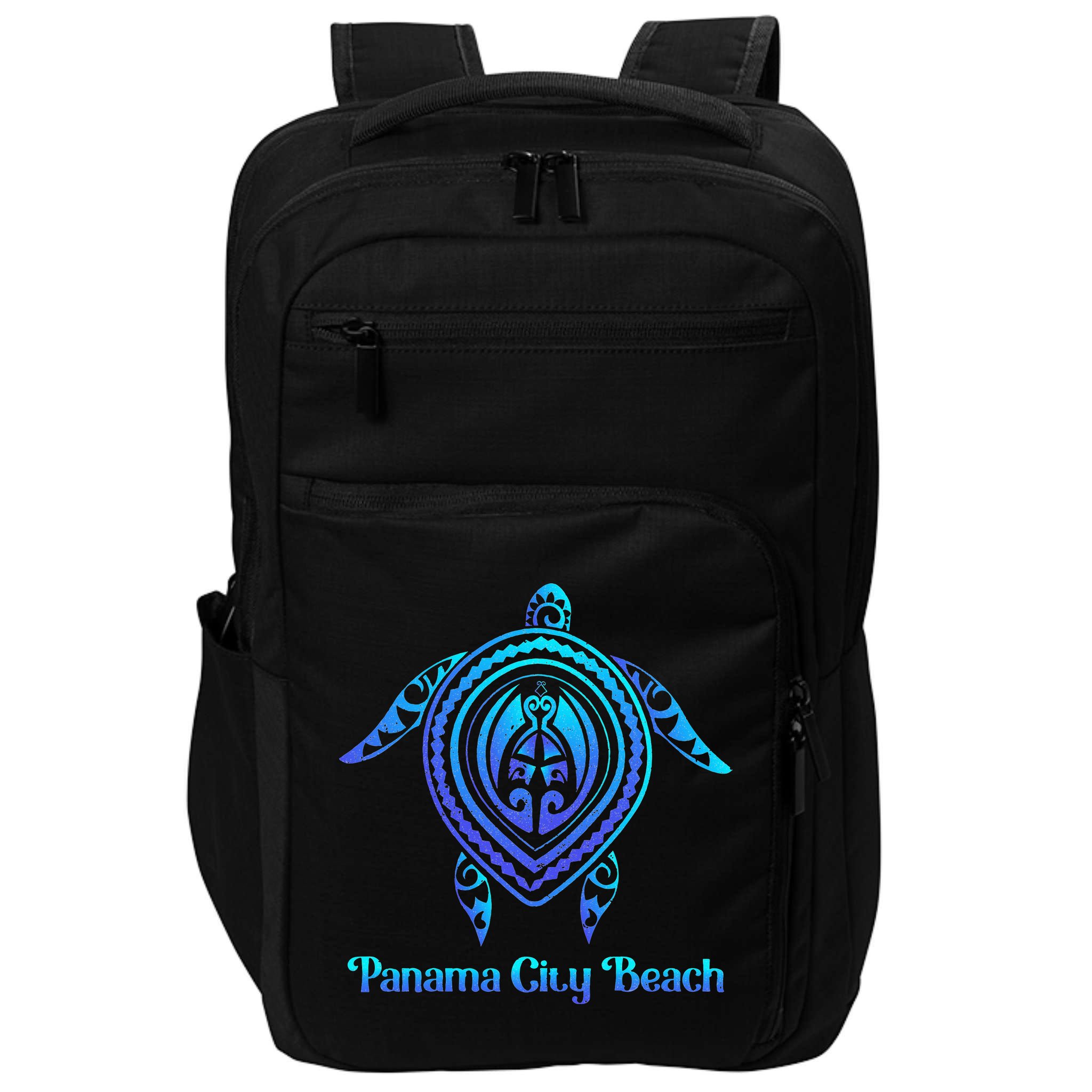Panama City Beach Florida Souvenirs Tropical Blue Sea Turtle Impact Tech Backpack