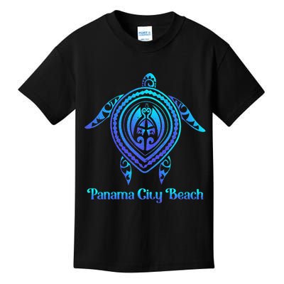 Panama City Beach Florida Souvenirs Tropical Blue Sea Turtle Kids T-Shirt