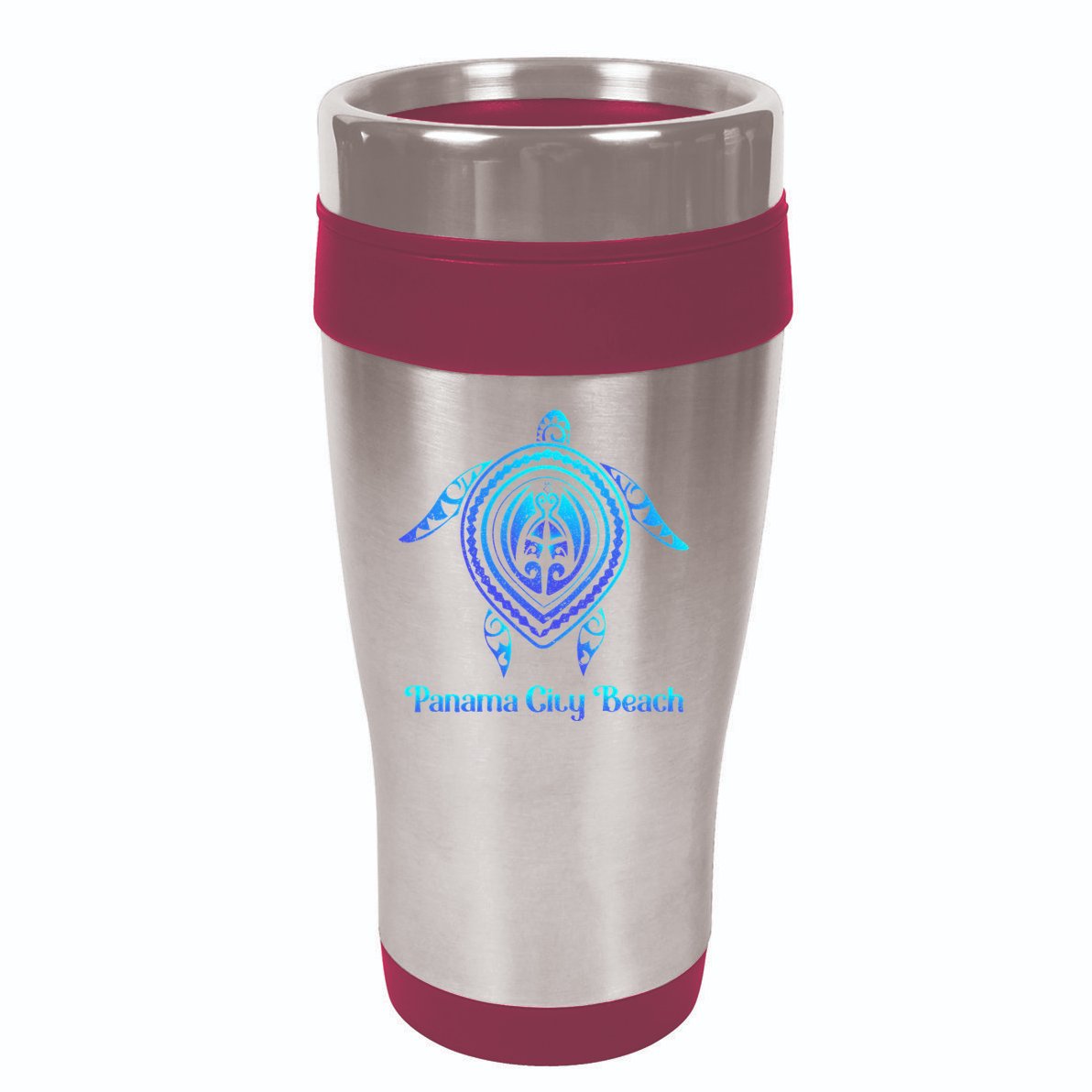 Panama City Beach Florida Souvenirs Tropical Blue Sea Turtle 16oz Travel Tumbler