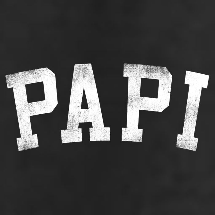 Papi Classic Bold Font Birthday Papi Garment-Dyed Fleece Hoodie