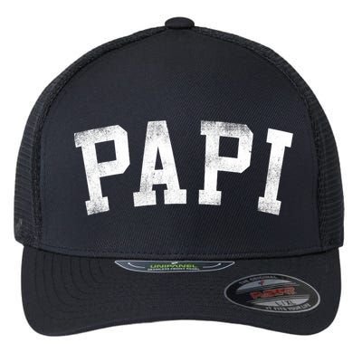 Papi Classic Bold Font Birthday Papi Flexfit Unipanel Trucker Cap