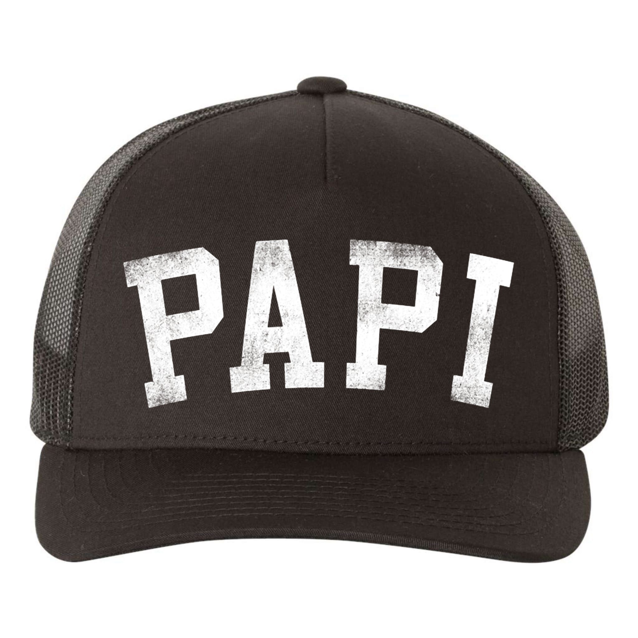 Papi Classic Bold Font Birthday Papi Yupoong Adult 5-Panel Trucker Hat