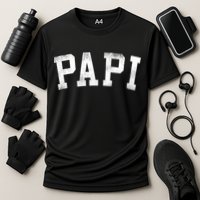 Papi Classic Bold Font Birthday Papi Performance Shirt