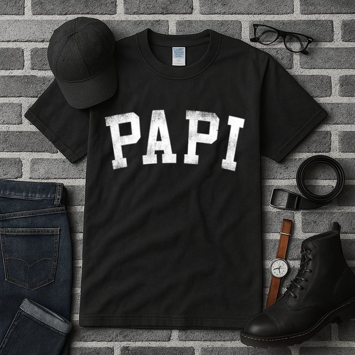 Papi Classic Bold Font Birthday Papi Tall T-Shirt