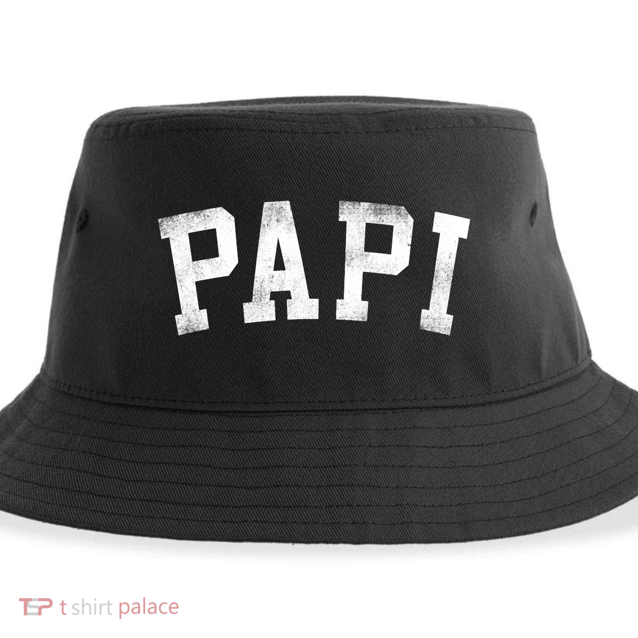 Papi Classic Bold Font Birthday Papi Sustainable Bucket Hat