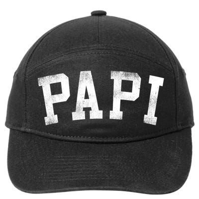 Papi Classic Bold Font Birthday Papi 7-Panel Snapback Hat
