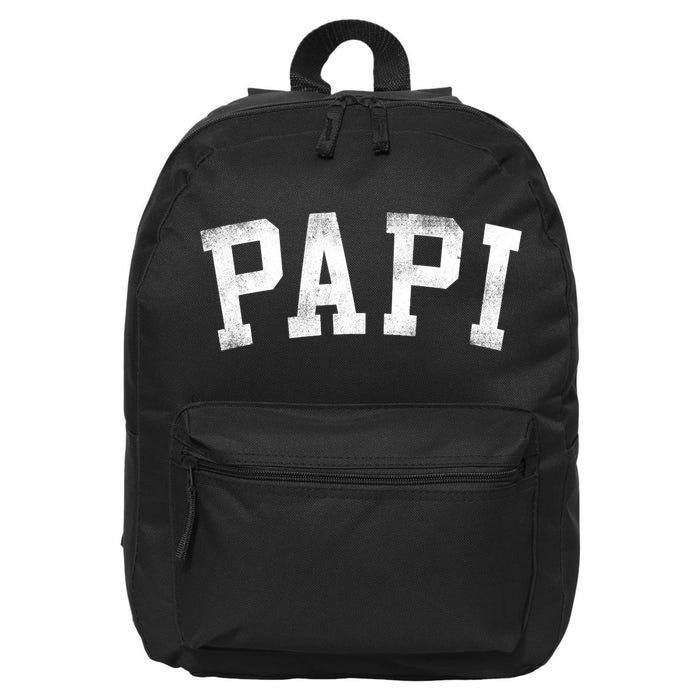 Papi Classic Bold Font Birthday Papi 16 in Basic Backpack