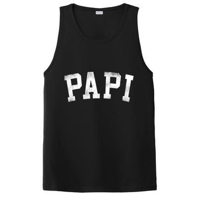 Papi Classic Bold Font Birthday Papi PosiCharge Competitor Tank