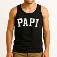 Papi Classic Bold Font Birthday Papi Tank Top