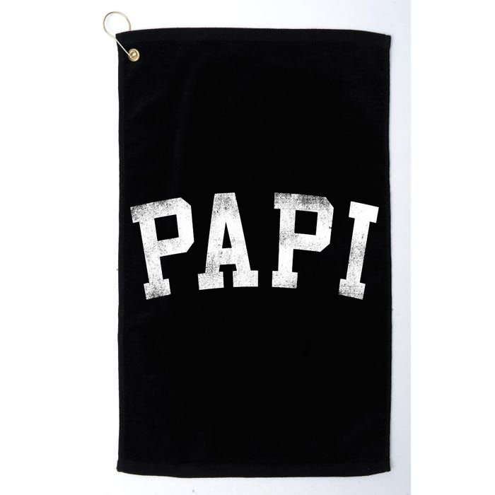 Papi Classic Bold Font Birthday Papi Golf Towel